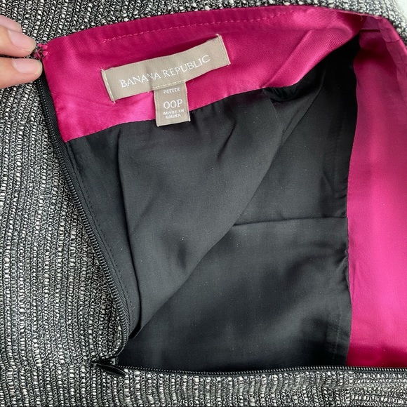 Banana Republic Metallic Silver Skirt - Picture 3 of 5